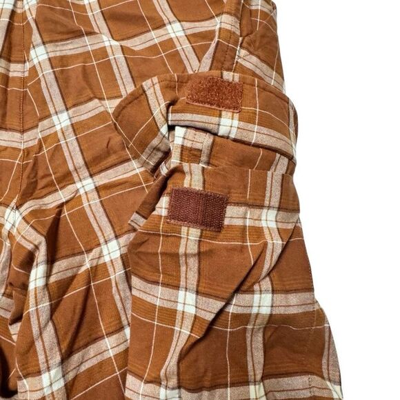 Cabela’s Mens Orange khaki Flat Front Medium Wash Cargo Shorts Size 38 - Picture 9 of 16